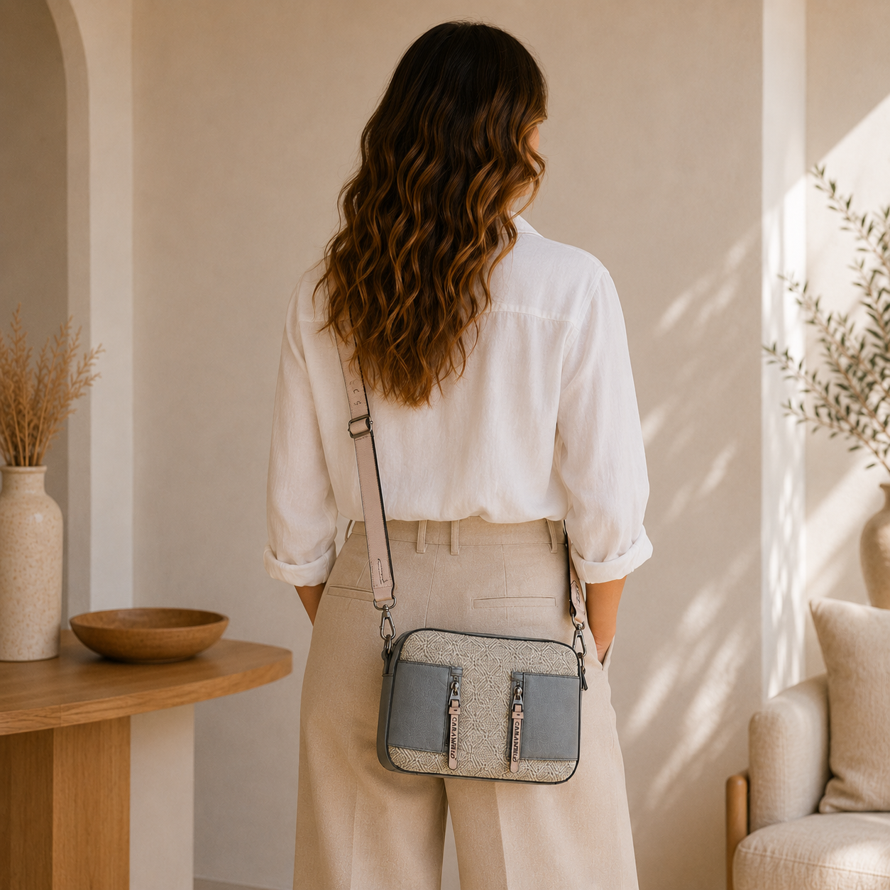 Bolso bicolor