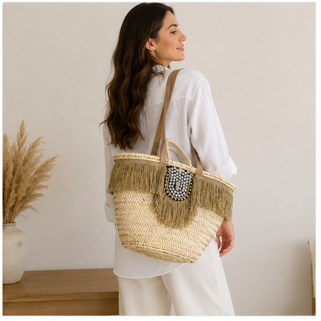 Bolso de mimbre
