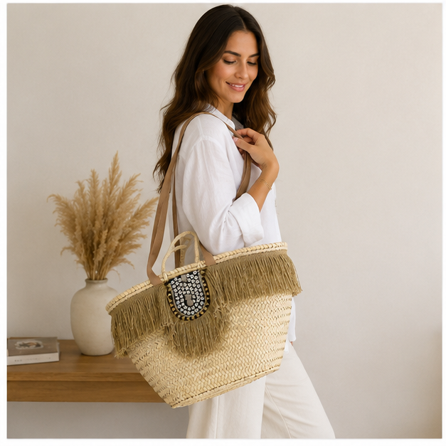 Bolso de mimbre