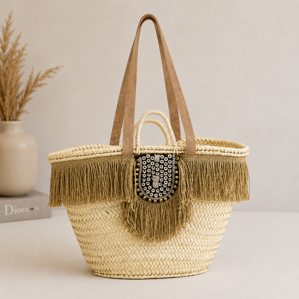 Bolso de mimbre