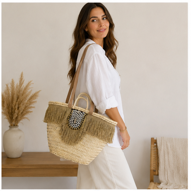 Bolso de mimbre
