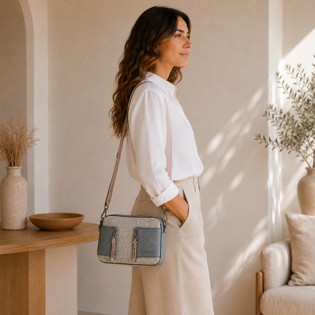 Bolso bicolor