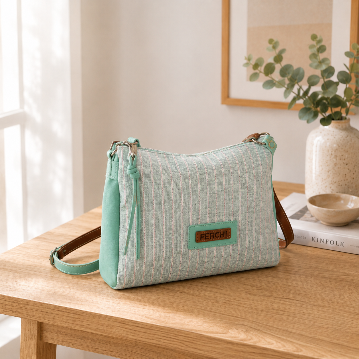 bolso azul
