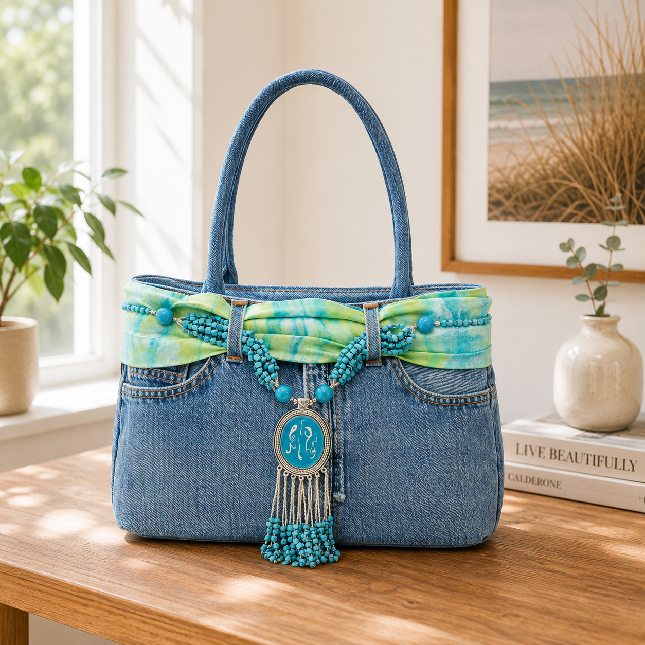 Bolso de mezclilla azul