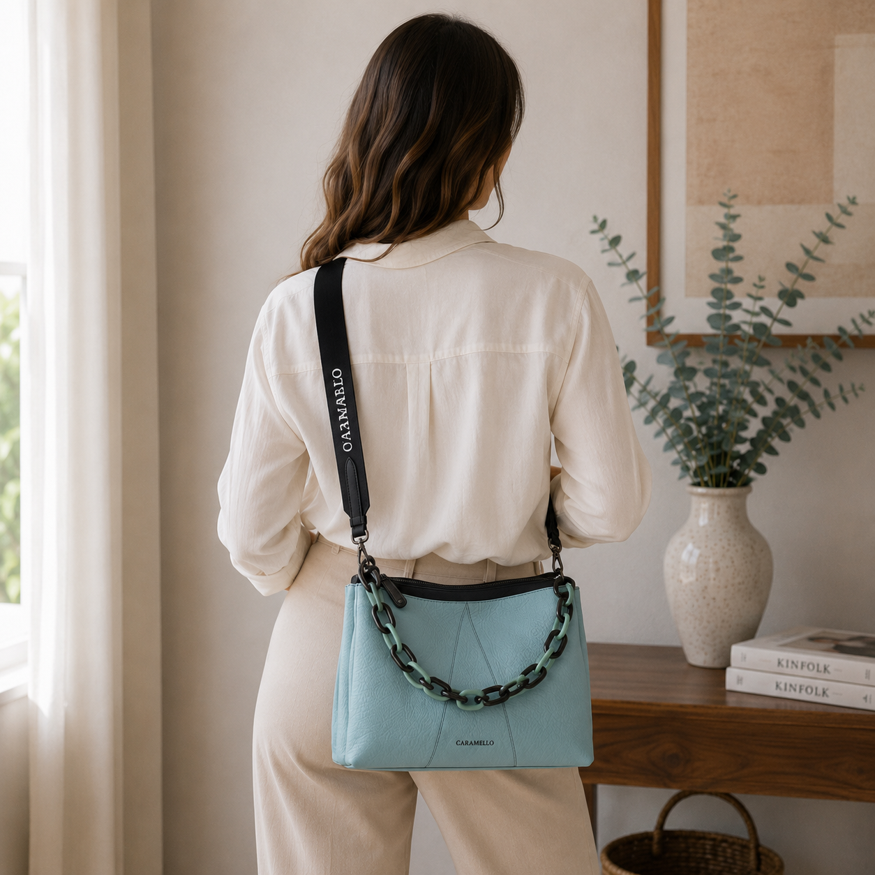 Bolso bandolera pequeño de piel