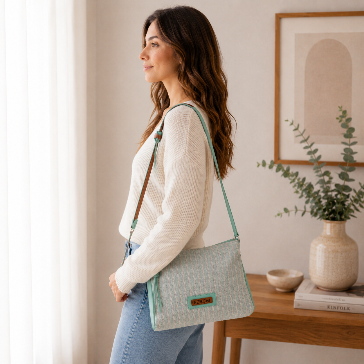 bolso azul