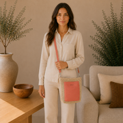 Bolso bimaterial "Coral"