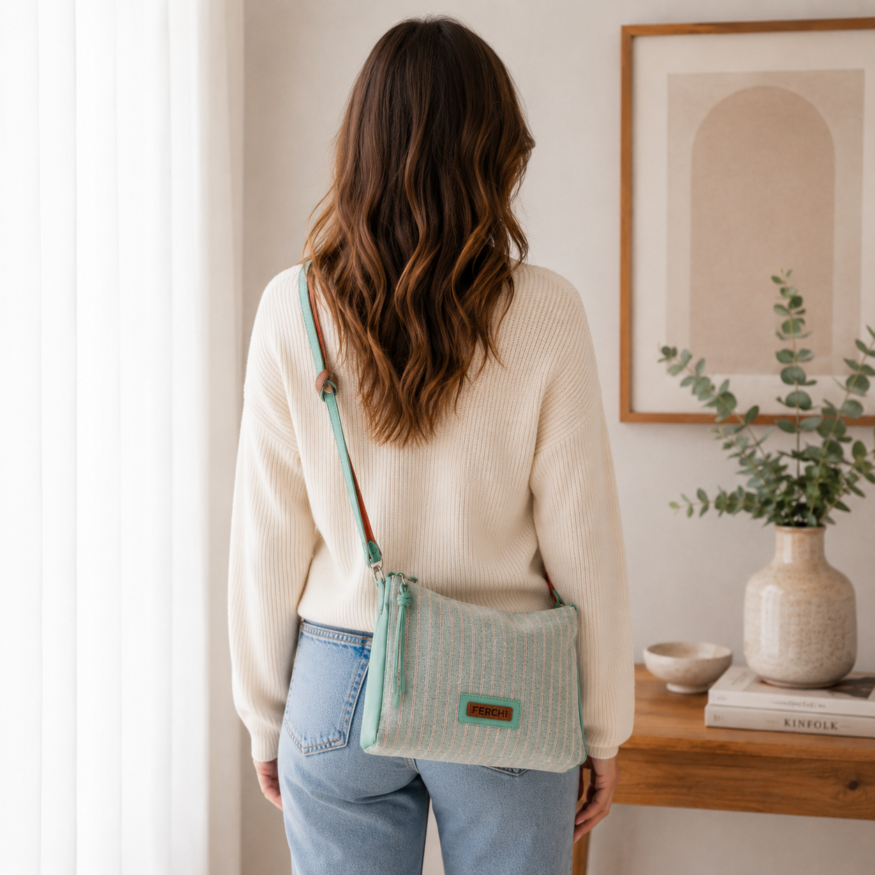 bolso azul