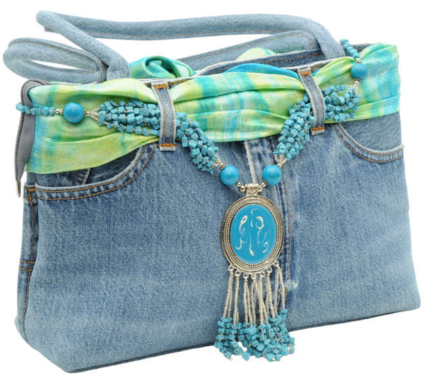 Bolso de mezclilla azul