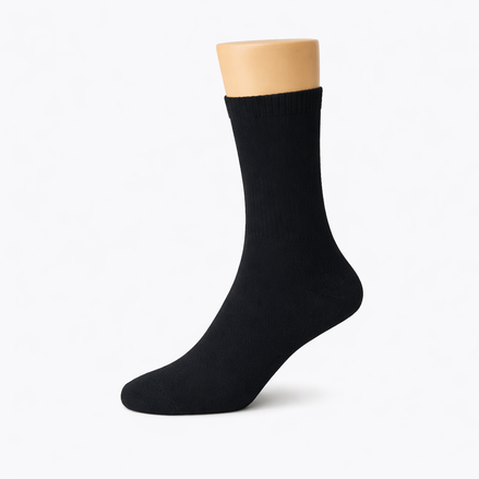 Calcetines largos negros finos