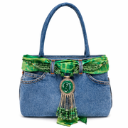 Bolso de mezclilla verde