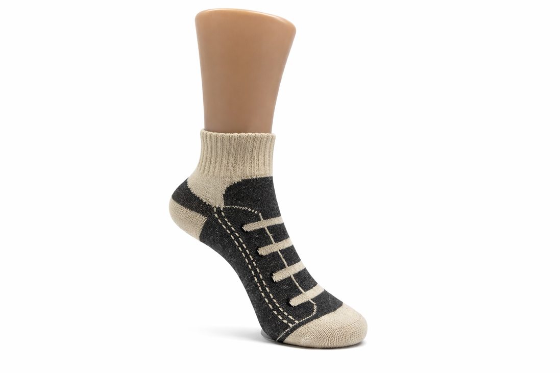 Calcetines de lona gris para niños