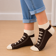Calcetines de lona marrón para adultos