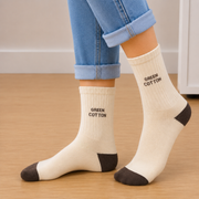 Calcetines largos marrones