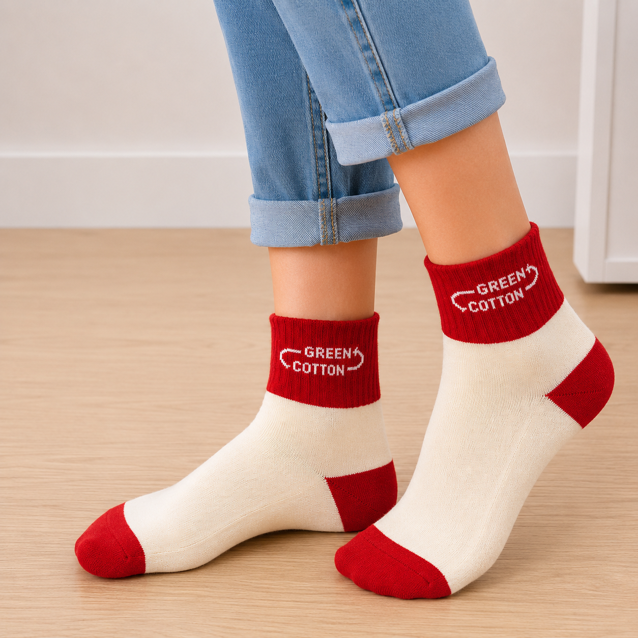 Calcetines medios Rojo