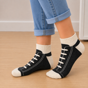 Calcetines de lona gris oscuro para adultos