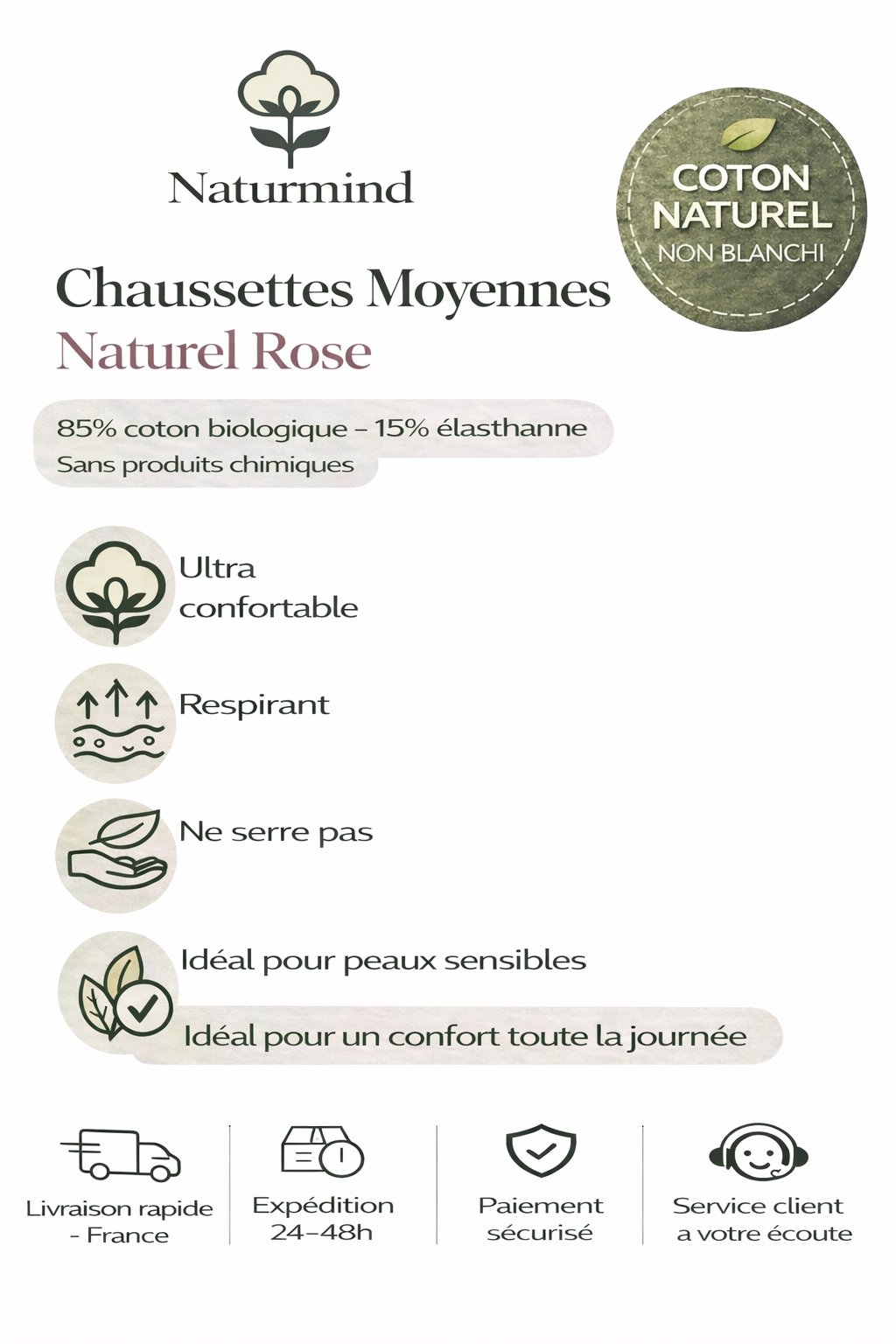 Calcetines Rosas Medianos