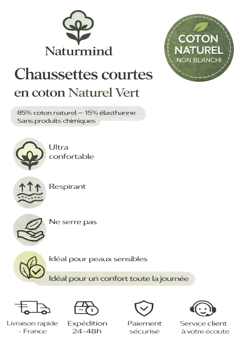 Calcetines cortos verdes