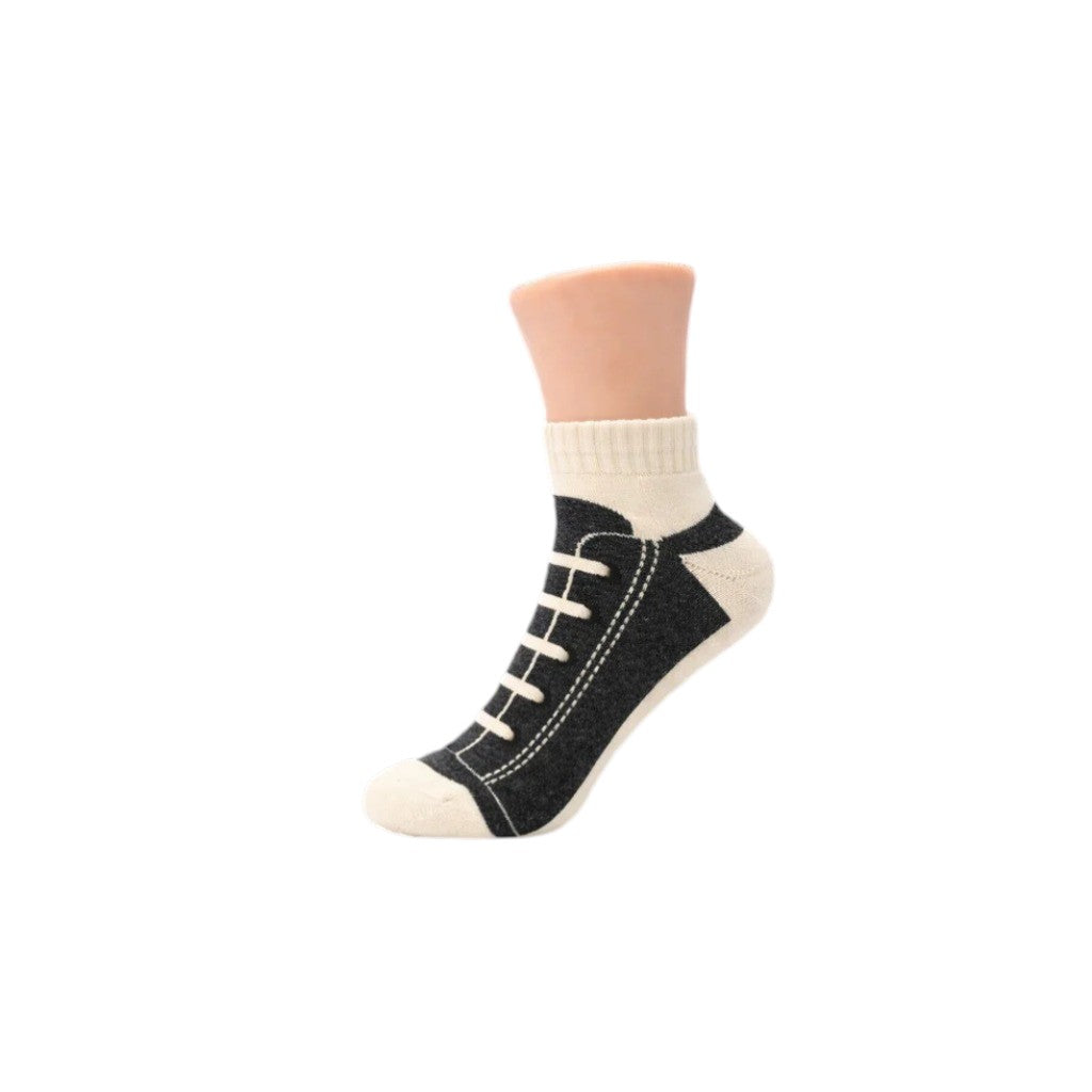 Calcetines de lona gris oscuro para adultos
