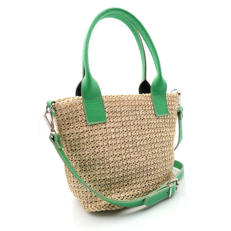 Bolso verde bicolor