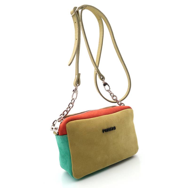 Bolso de piel verde