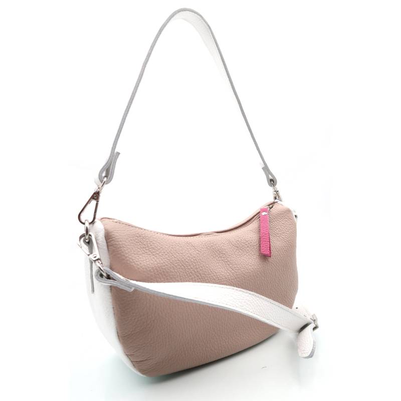 Bolso de piel tricolor