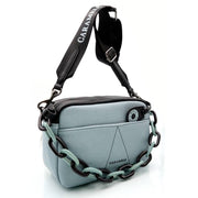 bolso de cuero verde