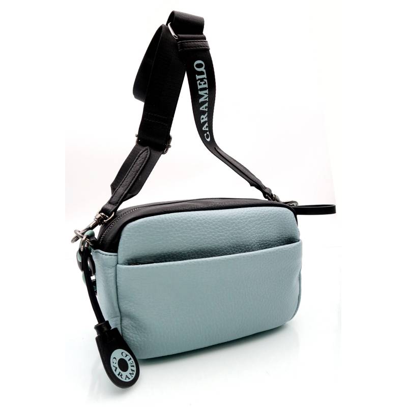 bolso de cuero verde