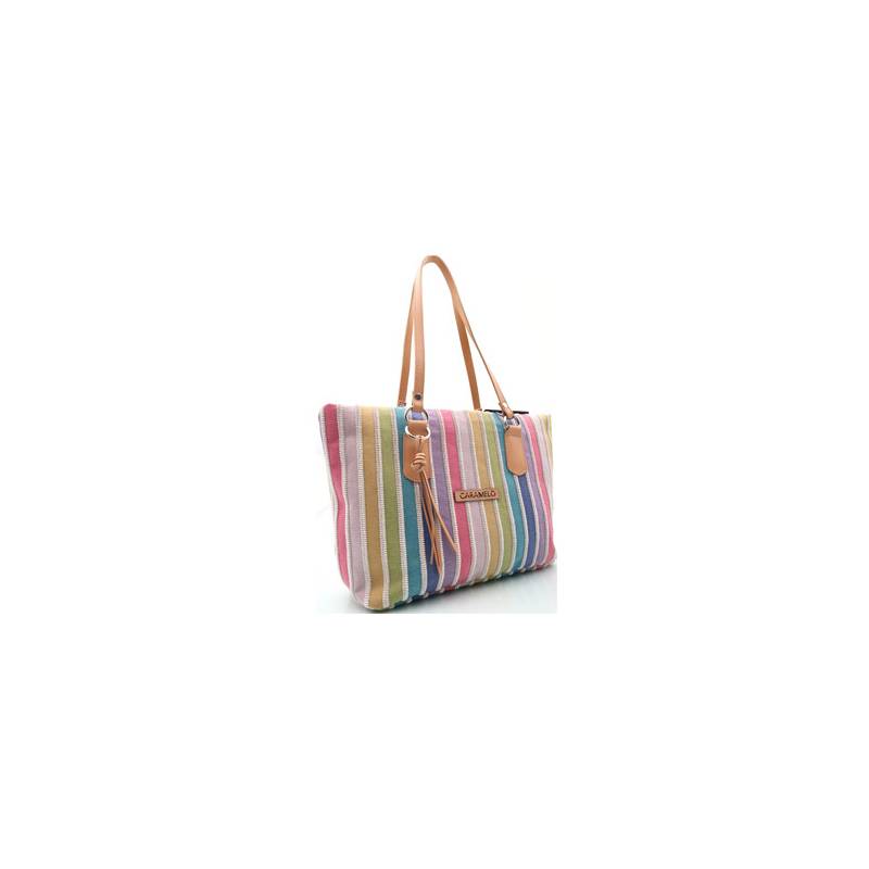 Bolso de correa multicolor