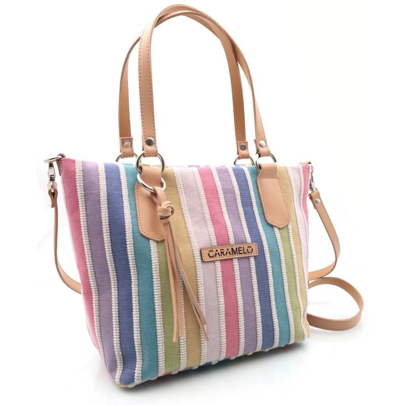 Bolso de hombro multicolor