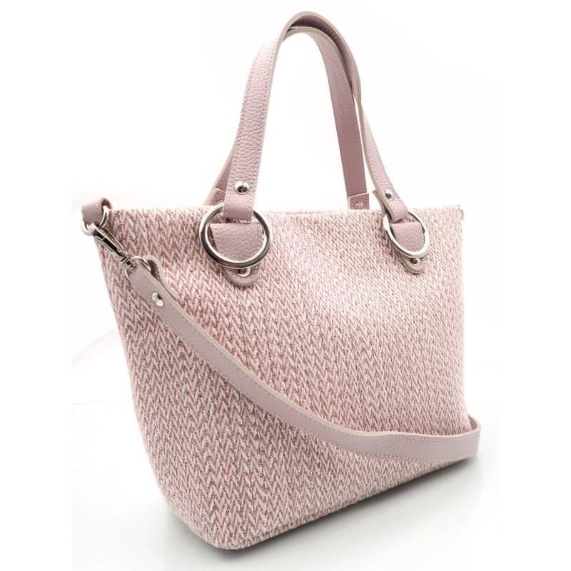Bolso de hombro rosa