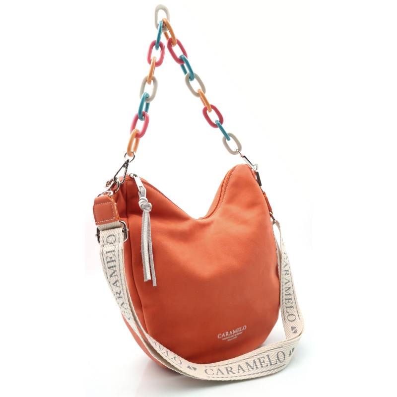 Bolso de hombro naranja