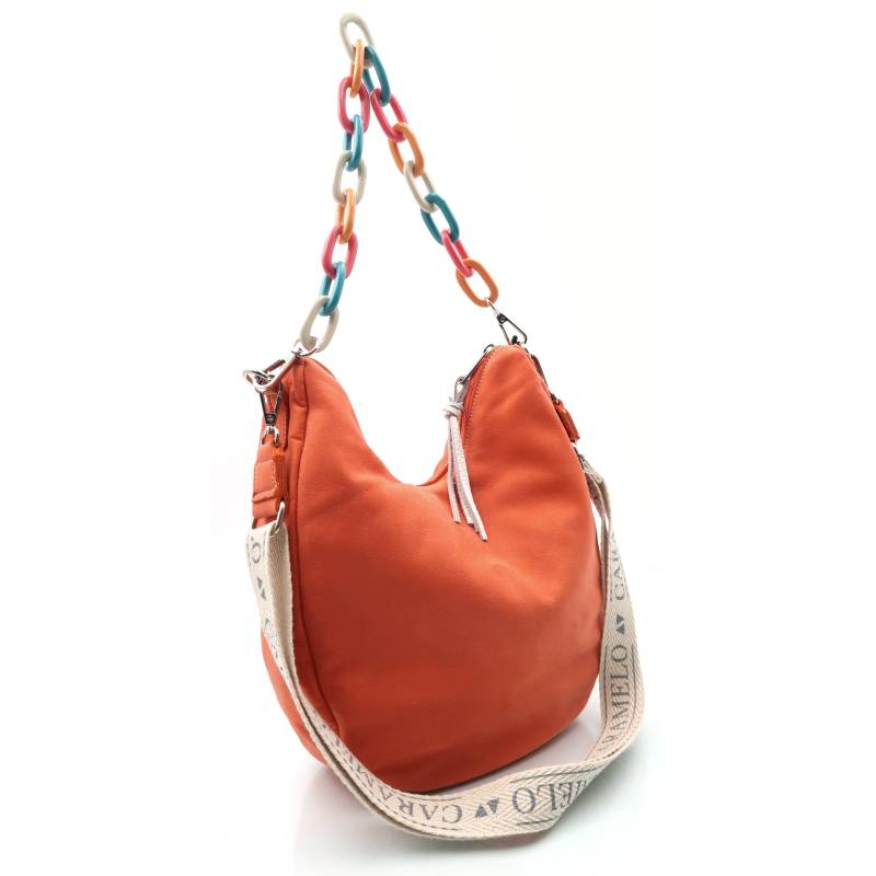 Bolso de hombro naranja