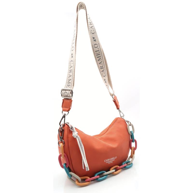 bolso de hombro naranja