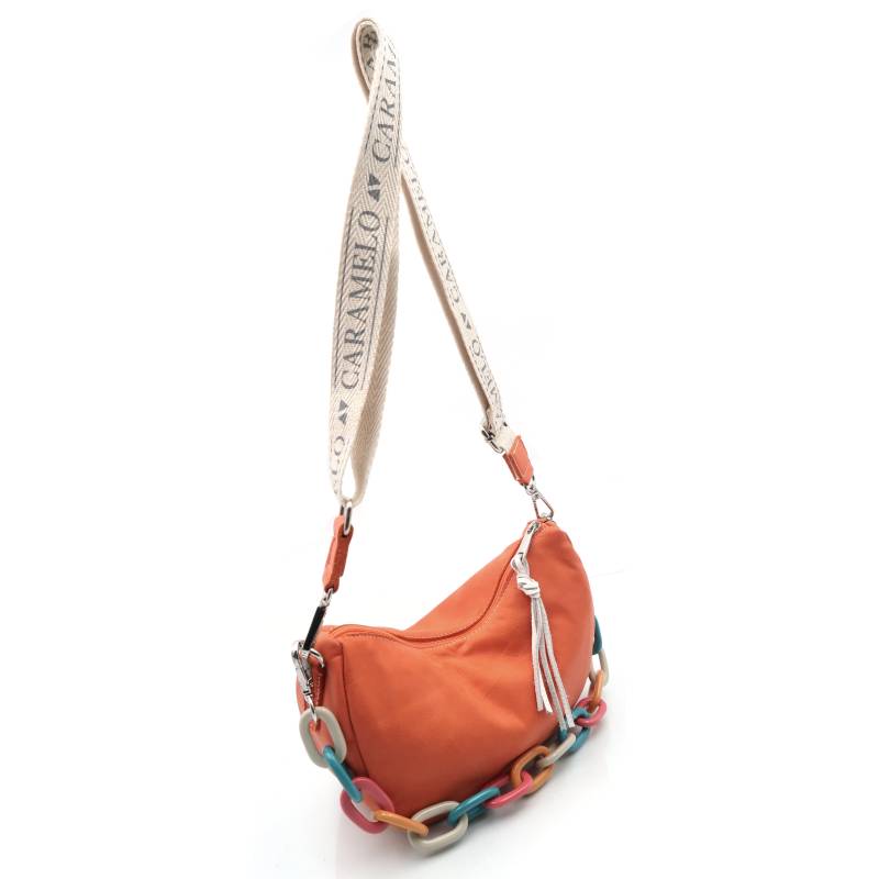 bolso de hombro naranja