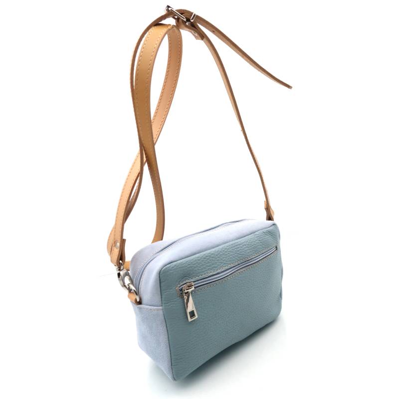 Bolso de hombro azul cielo