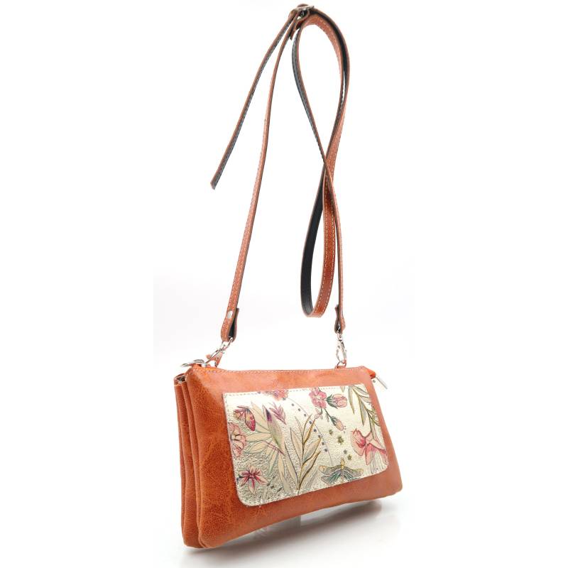 Bolso de piel estampado