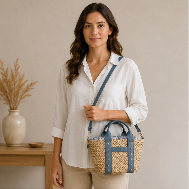 bolso azul