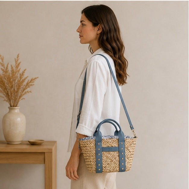 bolso azul