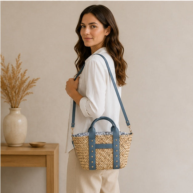 bolso azul