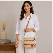 Bolso de hombro rojo