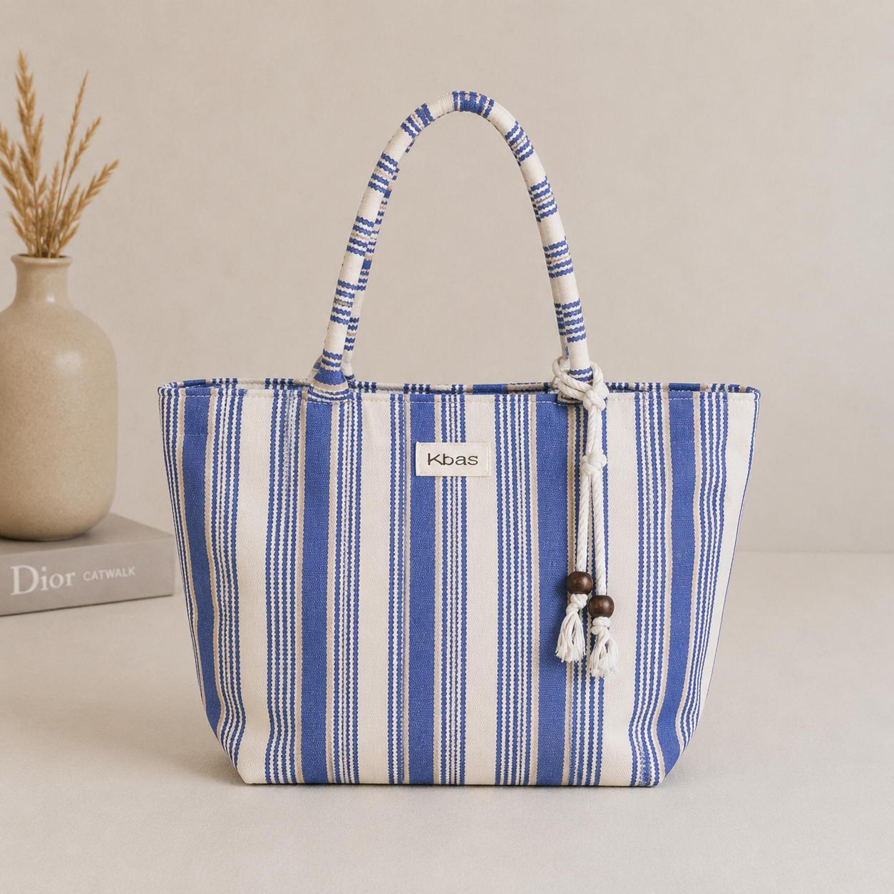 bolsa de algodón azul