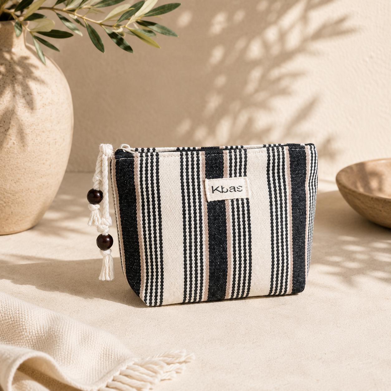 bolsa de algodón negra