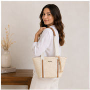 bolso de mano marrón