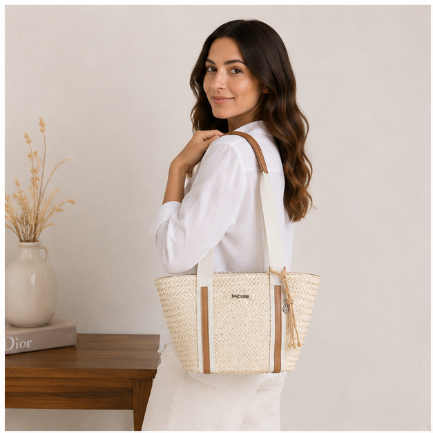 bolso de mano marrón
