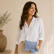 Bolso de hombro azul