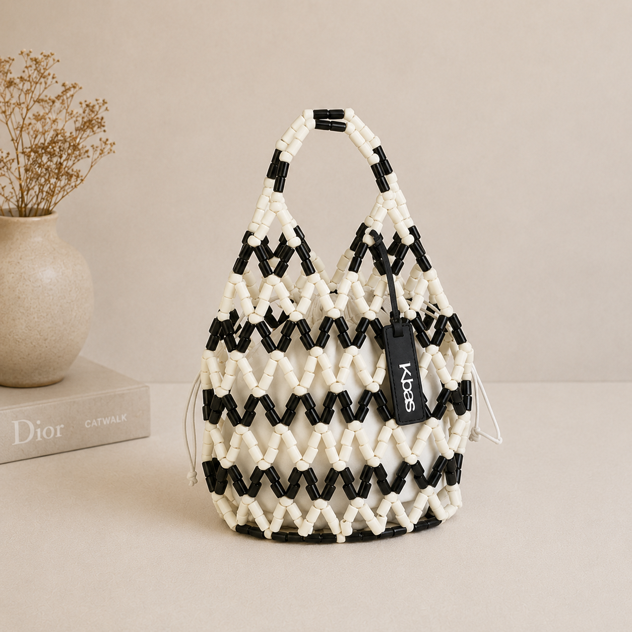 Bolsa de malla bicolor