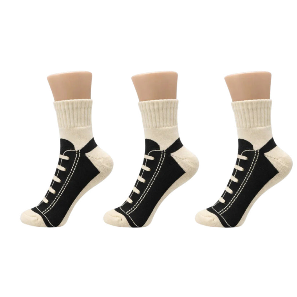 Calcetines de lona gris oscuro para adultos