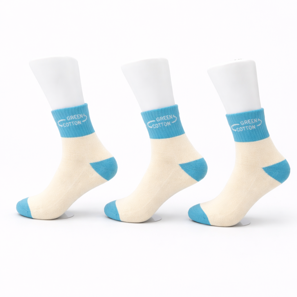 Calcetines medianos turquesa