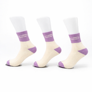Lotes de 3 Calcetines Morados Medianos